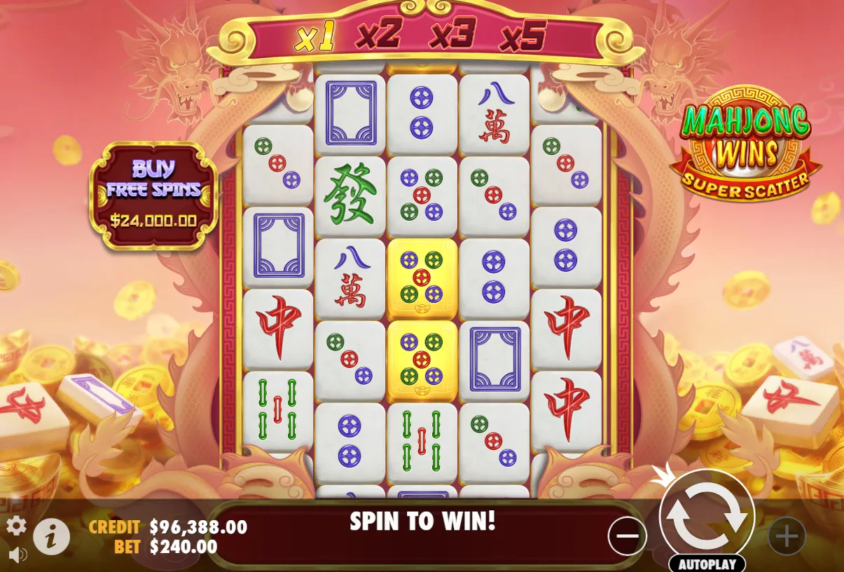 Mahjong Wins Super Scatter demo